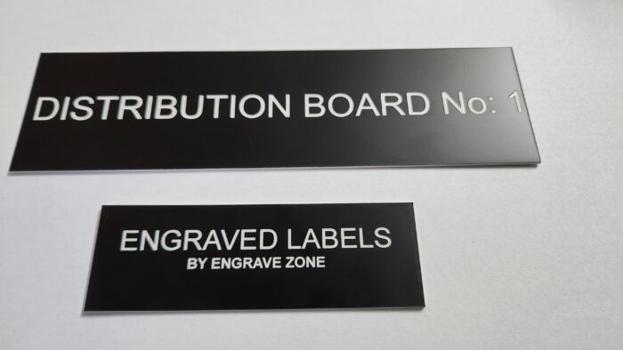 Black Trafolyte Control Panel Labels